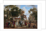 The Corpus Christi procession in a village by Anonymous