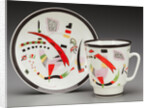 Cup with saucer, 1923 by Anonymous