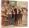 Illustration to the comedy Woe from Wit by Alexander Griboyedov, 1913 by Anonymous