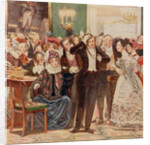 Illustration to the comedy Woe from Wit by Alexander Griboyedov, 1913 by Anonymous