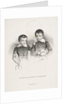 Ernst and Eduard Eichhorn, two little violinists, 1831 by Anonymous