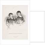 Ernst and Eduard Eichhorn, two little violinists, 1831 by Anonymous