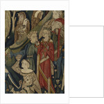 Courtly Love Games (Spieleteppich), tapestry. Detail, ca 1400 by Anonymous