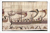 The Bayeux Tapestry. Scene 38: William and His Fleet Cross the Channel, ca 1070 by Anonymous