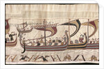 The Bayeux Tapestry. Scene 38: William and His Fleet Cross the Channel, ca 1070 by Anonymous