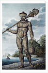 A man from Nuku Hiva Island with tattoos on his body by Anonymous