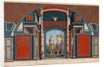 Sheet from a series on the wall decorations of the Villa Negroni in Rome by Anonymous