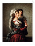 Madame Rousseau and her Daughter, 1789 by Anonymous