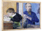 Portrait of the Sculptor Jean-Paul Aubé with son Emile, 1882 by Anonymous
