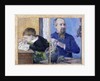 Portrait of the Sculptor Jean-Paul Aubé with son Emile, 1882 by Anonymous