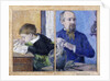 Portrait of the Sculptor Jean-Paul Aubé with son Emile, 1882 by Anonymous