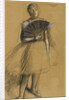Girl with a Fan by Anonymous