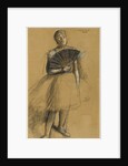 Girl with a Fan by Anonymous