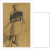 Girl with a Fan by Anonymous