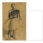 Girl with a Fan by Anonymous