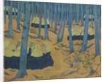 Breton Women, the Meeting in the Sacred Wood. (Bretonnes, réunion dans le bois sacré), ca 1892 by Anonymous