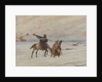 Standard-bearer during the retreat from Russia, 1928 by Anonymous