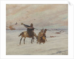 Standard-bearer during the retreat from Russia, 1928 by Anonymous