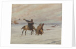 Standard-bearer during the retreat from Russia, 1928 by Anonymous
