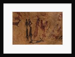 The dancers of Cogul. Cave painting from the Roca de los Moros (Roca dels Moros) by Anonymous