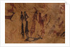 The dancers of Cogul. Cave painting from the Roca de los Moros (Roca dels Moros) by Anonymous