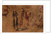The dancers of Cogul. Cave painting from the Roca de los Moros (Roca dels Moros) by Anonymous