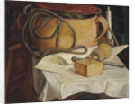 Still life with candle by Anonymous