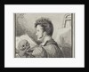 Self-portrait with skull, 1809 by Anonymous