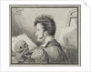 Self-portrait with skull, 1809 by Anonymous
