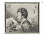 Self-portrait with skull, 1809 by Anonymous