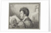 Self-portrait with skull, 1809 by Anonymous