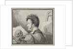 Self-portrait with skull, 1809 by Anonymous