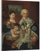 Portrait of Admiral Count Grigory Grigoryevich Kushelev with children, 1809 by Anonymous