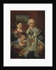 Portrait of Admiral Count Grigory Grigoryevich Kushelev with children, 1809 by Anonymous