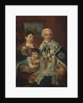 Portrait of Admiral Count Grigory Grigoryevich Kushelev with children, 1809 by Anonymous