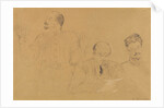 Anatoly Lunacharsky, Vladimir Lenin and Leon Trotsky, 1921 by Anonymous