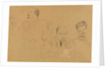 Anatoly Lunacharsky, Vladimir Lenin and Leon Trotsky, 1921 by Anonymous