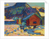 Winter study with mountain, 1908 by Anonymous