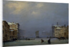 Snow and fog on the Grand canal, c. 1840 by Anonymous