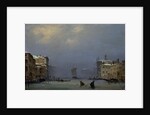 Snow and fog on the Grand canal, c. 1840 by Anonymous