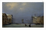 Snow and fog on the Grand canal, c. 1840 by Anonymous