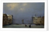 Snow and fog on the Grand canal, c. 1840 by Anonymous