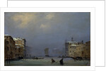 Snow and fog on the Grand canal, c. 1840 by Anonymous