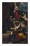 Madonna and Child Enthroned with Saints Francis, Matthew and John the Baptist, ca 1624 by Anonymous