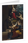 Madonna and Child Enthroned with Saints Francis, Matthew and John the Baptist, ca 1624 by Anonymous