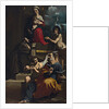 Madonna and Child Enthroned with Saints Francis, Matthew and John the Baptist, ca 1624 by Anonymous