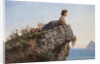 La fanciulla sulla roccia a Sorrento (The girl on the rock in Sorrento), 1871 by Anonymous