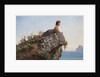 La fanciulla sulla roccia a Sorrento (The girl on the rock in Sorrento), 1871 by Anonymous