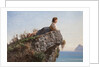 La fanciulla sulla roccia a Sorrento (The girl on the rock in Sorrento), 1871 by Anonymous