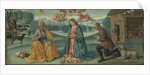 The Adoration of the Shepherds with Filippo Strozzi (predella of the Lecceto Altarpiece), 1487-1488 by Anonymous